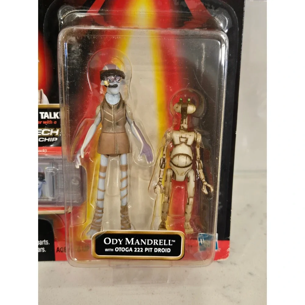 Star Wars Episode I Ody Mandrell with Otoga 222 Pit Droid Hasbro CommTech 1998